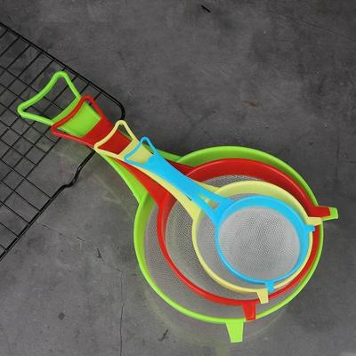 4 Teile/satz Multi Farbe Mehl Sieb Kunststoff Küche Sieb Sieb Mehrzweck Seiher Set Vier Größen DIY Küche Werkzeuge
