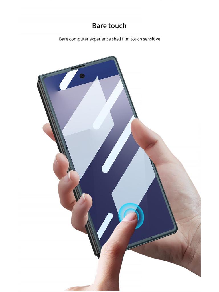 Samsung Z Fold7 Case: Square Ring Stand, Integrated Shell, Personalized Film, Anti-Drop Protective Cover for Men & Women
