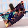 S-Sonic the Hedgehog Cartoon Microfiber Beach Towel Absorbent Quick dry Soft Yoga Swimming Resort Mountain Climbing Towel