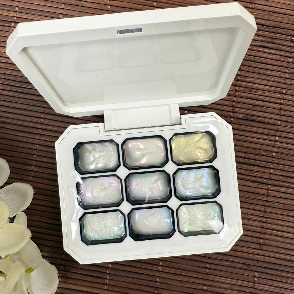 Nowy żel Pat Pat: Nine Grids Nail Art Jednolity Kolor Malowanie Róż 2024 - Nasycony Rozmazany Gradient, Nie Wymaga Zmywania