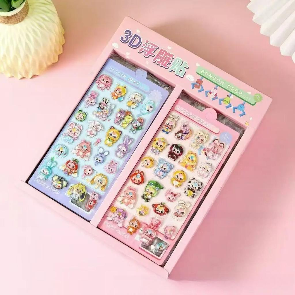 Crayon Shin-chan Relief-Sticker Cartoon Originalität Kinder Belohnungs-Sticker Mode Zarte Persönlichkeit Dekorations-Sticker