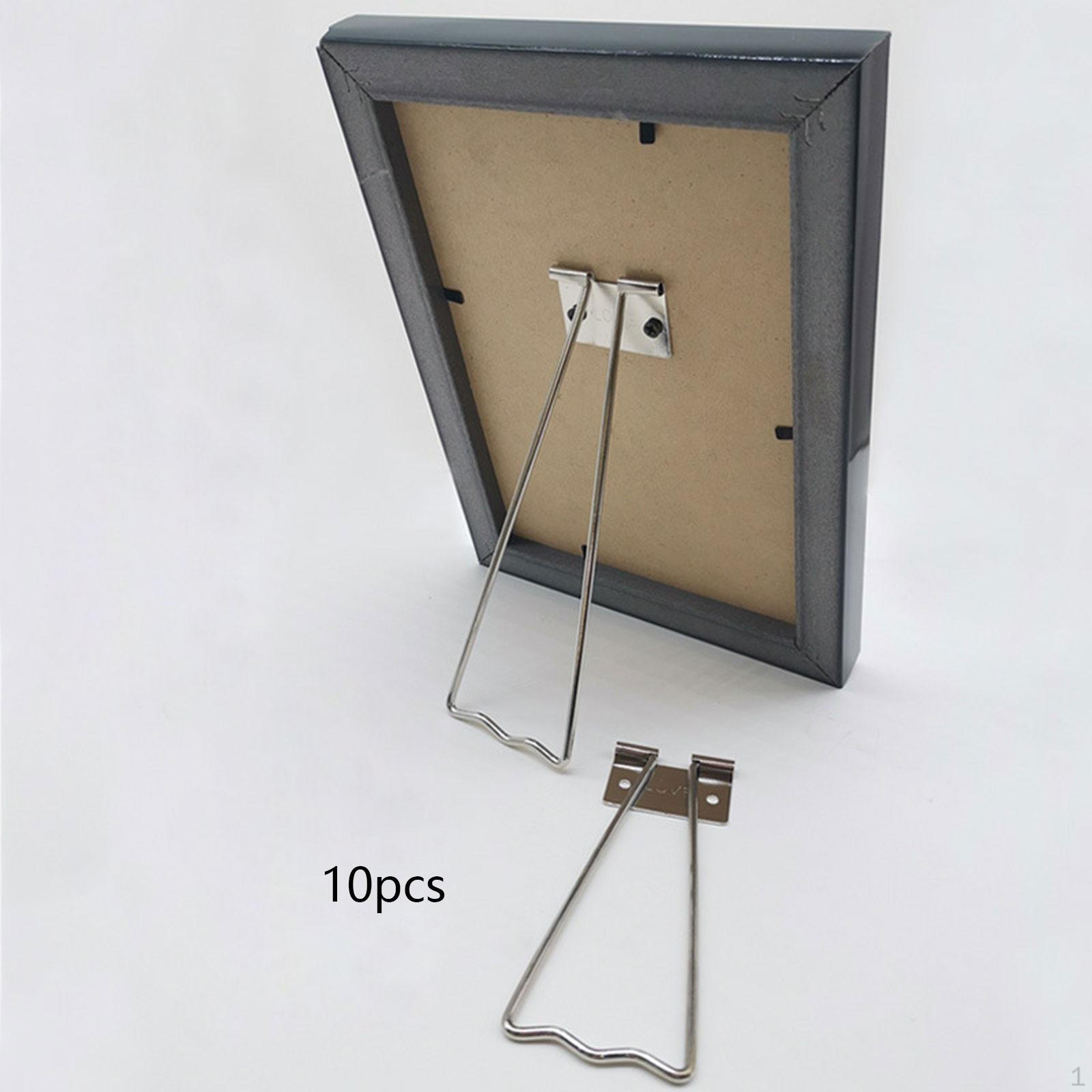 10x Photo Frame Easel Back Stand Display Hardware Crafts Rack Picture Stands