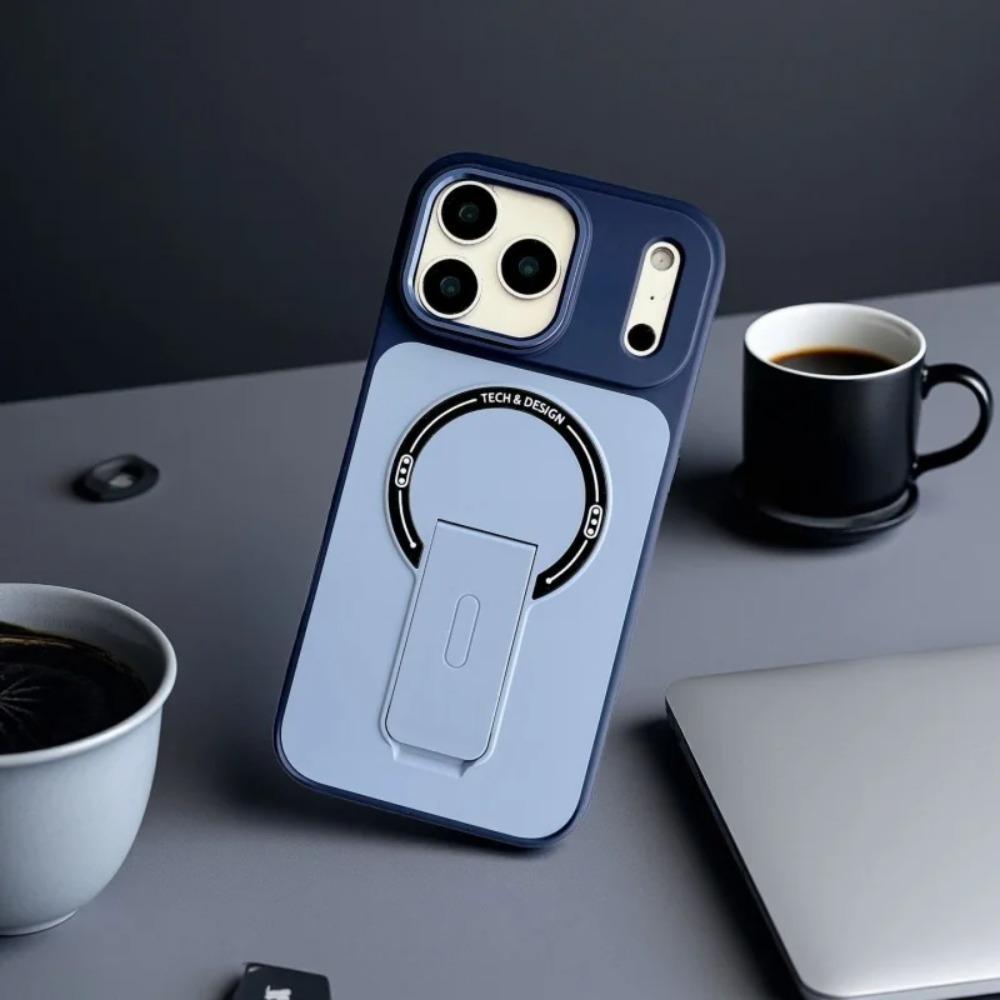 Armor Foldable Kickstand Case For iPhone 17 Air 16 15 14 Plus 13 Pro Max Heavy Duty For Magsafe Magnetic Wireless Charging Cover