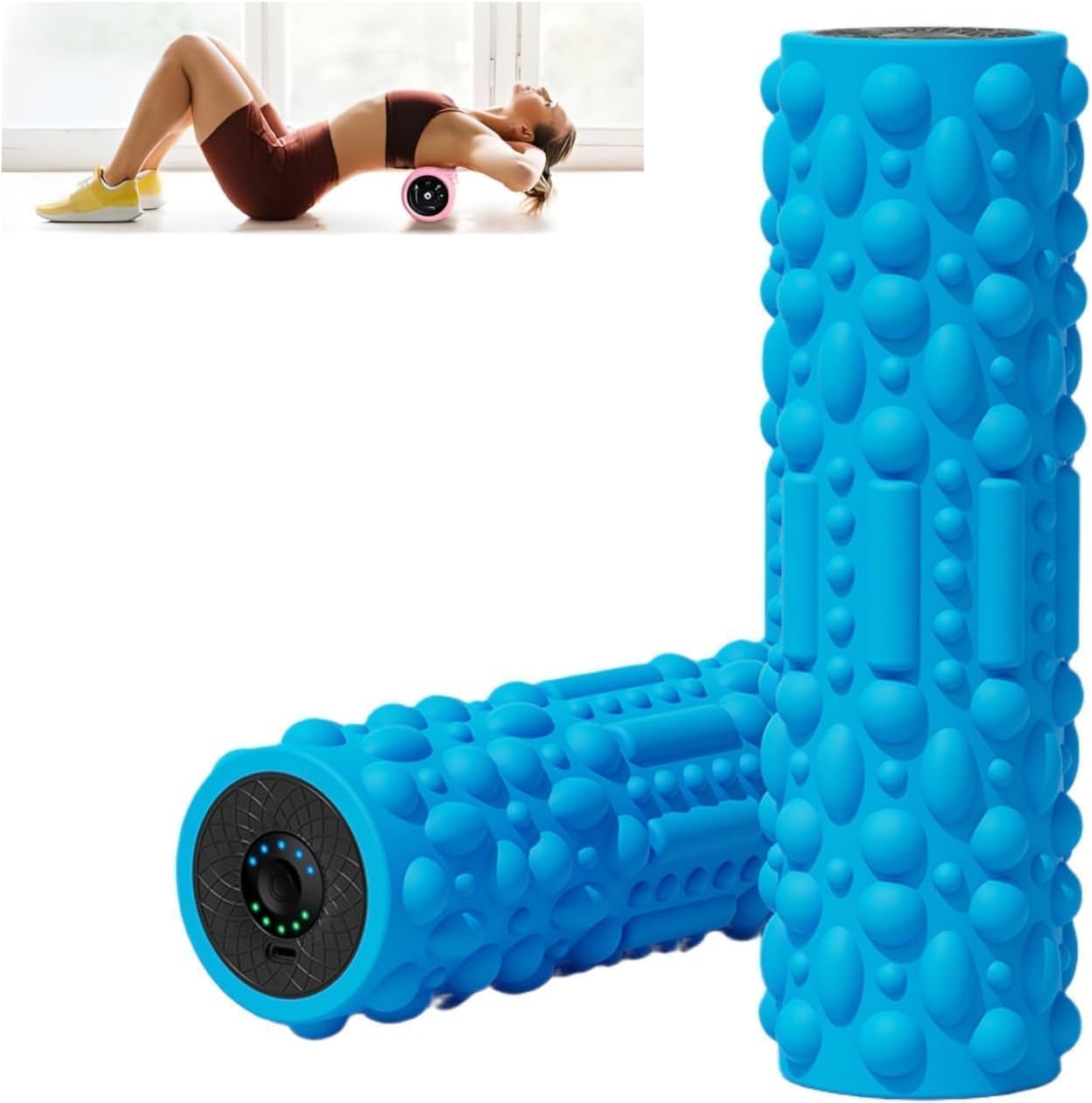 

Электрический пенный ролик, 5 уровней интенсивности вибрации, массажный ролик для миофасциального релиза, для йоги и тренировок, инструкция на японском языке в комплекте