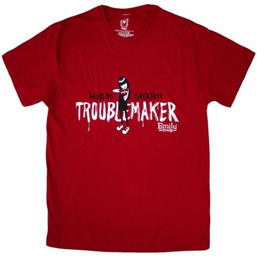 Emily The Strange Unisex Adult Troublemaker T-Shirt