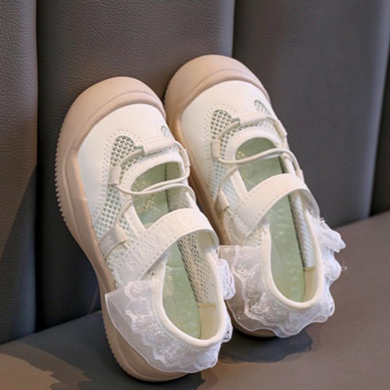 

Kids Sports Sandals, Mesh Closed-Toe Sandals for Girls, Summer Single Mesh Soft Sole Princess Shoes for Toddler Little Girls 36