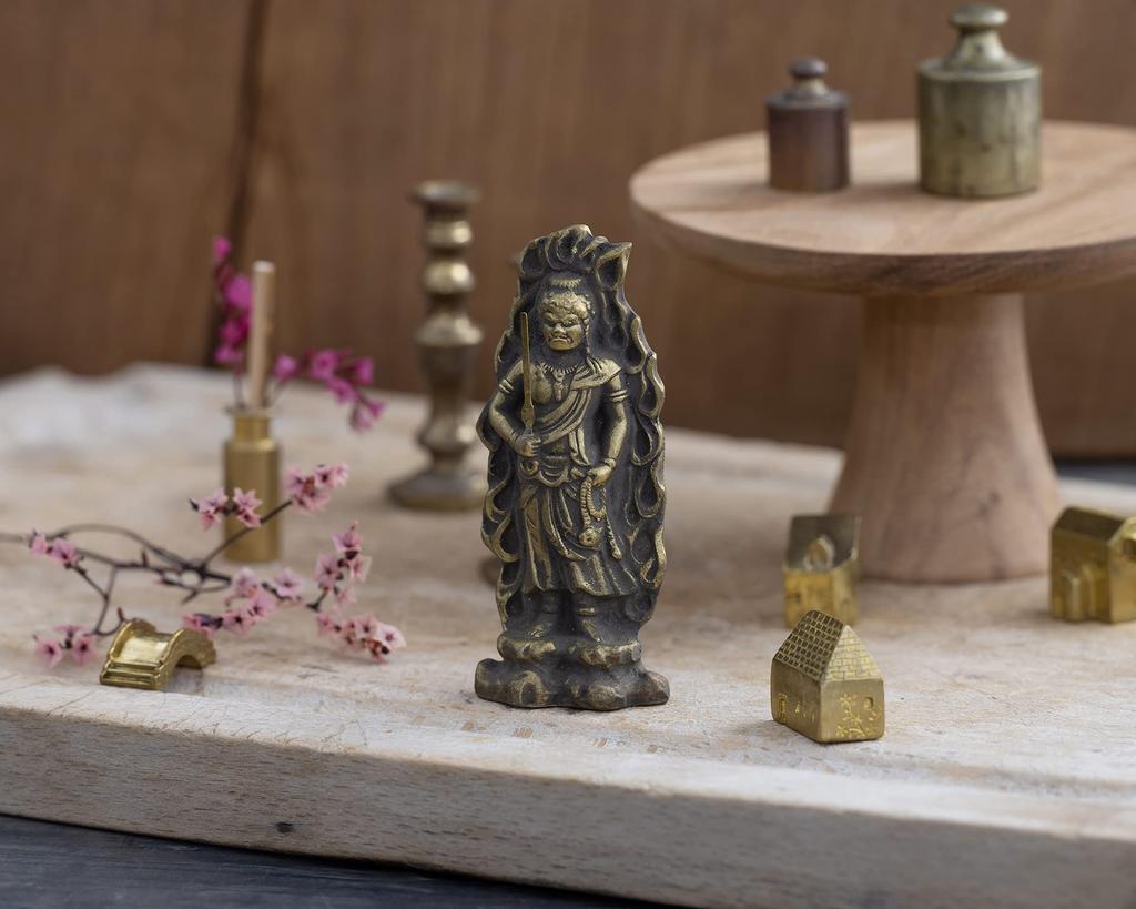 Buddha Statue Fudo Myoo Buddhist Keiaki Watanabe Prototype In the Year of the Twelve Zodiac Guardian Zodiac Zodiac Takaoka Copperware Fudo Myouou