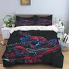 New Spider-Man Printed Bedding Set, Cartoon Pattern Duvet Cover and Pillowcases, Single/double Sheet Set.