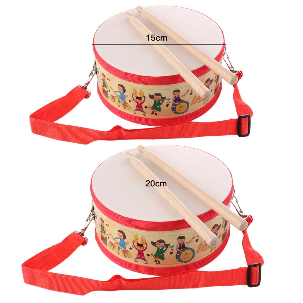 Percussion Instrument Instrument Hand Drum Toys Montessori Wood Kids Drum Toys  Children Preschool
