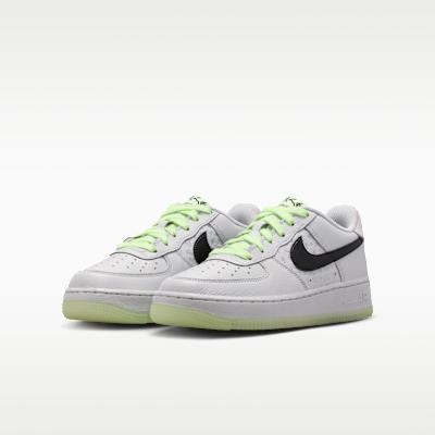 Kids' Sneakers Nike Air Force 1 Low GS 'Photon Dust Black Barely Volt'