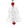 Christmas Tree Decoration Glass Bell Ornament Aesthetic, Wind Chimes Glass Pendant for Bedroom Ladies Party Porch