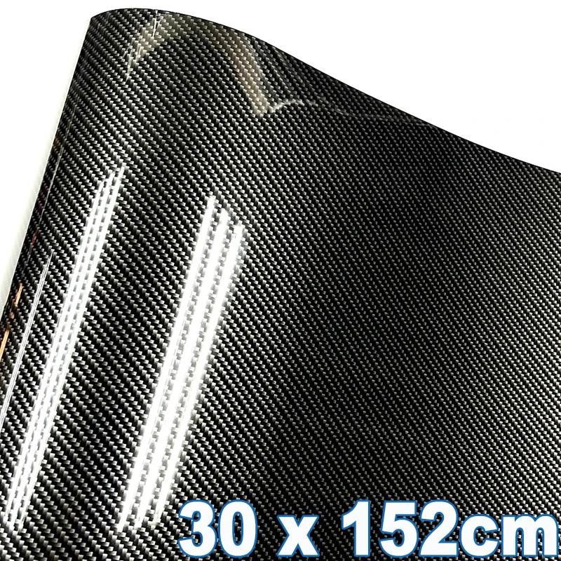 30x152cm 7D Car Carbon Fiber Roll Film Stickers Auto Interior Styling DIY Vinyl Film Decorative Decal Motorcycle Car Accessories