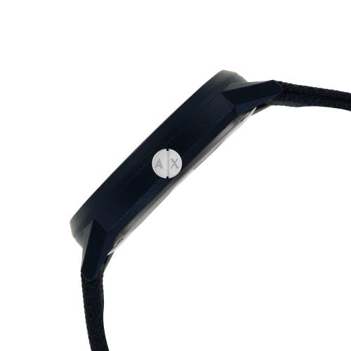 Armani Exchange Solar-Powered Blue Fabric Watch