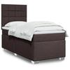 VidaXL Slat Bed Base with Mattress Dark Brown 90x200 Cm, Bed, Platform Bed, Panel Bed, Furniture of 3292674
