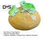 Miniatur-Froschstatue, Gartendekoration, realistisch aussehende, wetterfeste Tierfroschfigur für den Außenbereich, Pflanzenornament