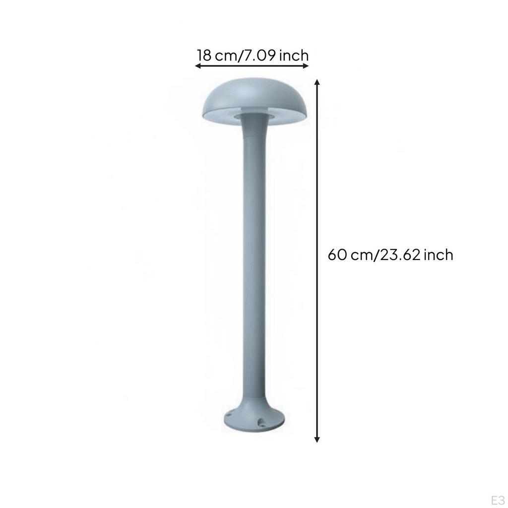 LED Mushroom Lamp Easy Installation Modern Landscape Weatherproof Resistant Outdoor Pathway