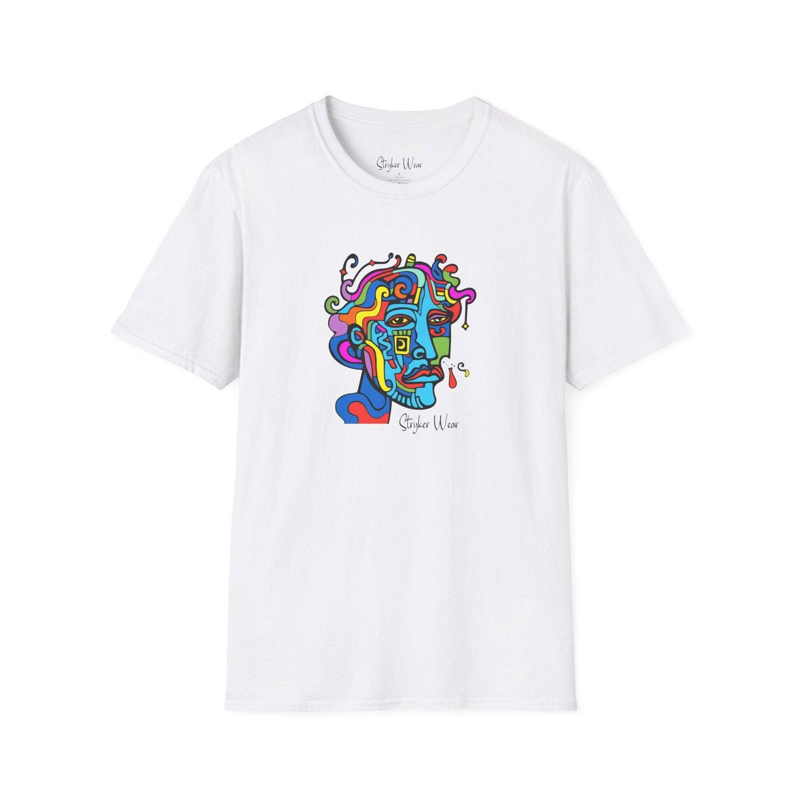 Abstract Portrait | Unisex Softstyle T-Shirt S разноцветный