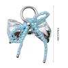 Stylish Bowknot Keychain Beaded Butterfly Bows Pendant for Women's Handbags and Backpacks Colorful Key Chain Ornament