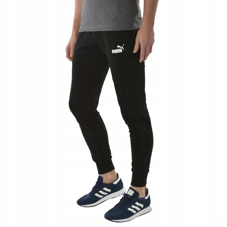Puma Pletené prodyšné fitness dlouhé kalhoty pánské spodní díly černé 852429-01