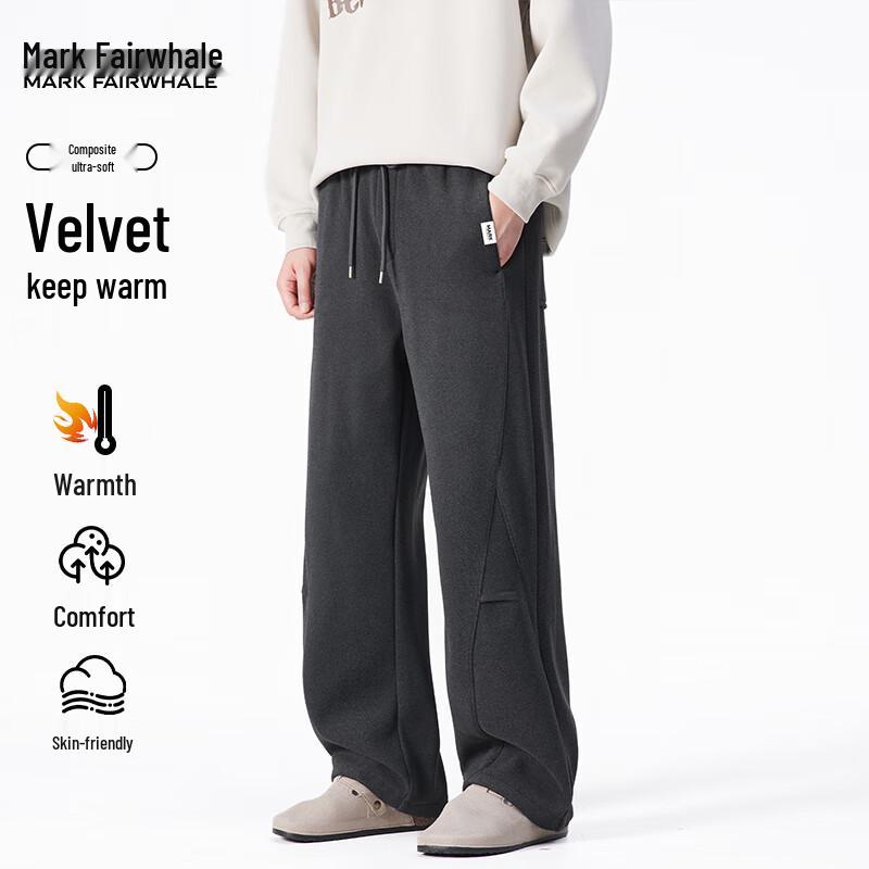 Mark Fairwhale Men's Fleece-Lined Straight Leg Casual Pants