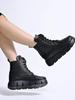 Shoetopia Womens  Chunky Heel Short Booties with Non-Slip Sole, Comfortable Trendy Ankle Boots | Soft Cushioned Sole | Casual, Party & Winter Wear