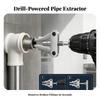 Driven Pipe Extractor with Hex Shank Hardened for Plumbing Repair