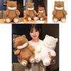 Adorable Cat Plush Pillow Doll Soft Cuddly Kitty Figure Fluffy Stuffed Toy Gift For Girls