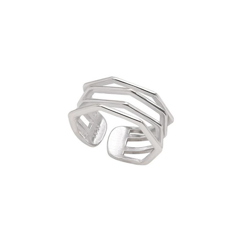 Minimalist Circle Fashionforward Ring For Women Featuring Adjustable Fit Style And