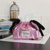 Stylish Drawstring Paper Holder Versatile Tissue Box Napkin Holder Convenient Tissue Bag Desktop Napkins Storage Case