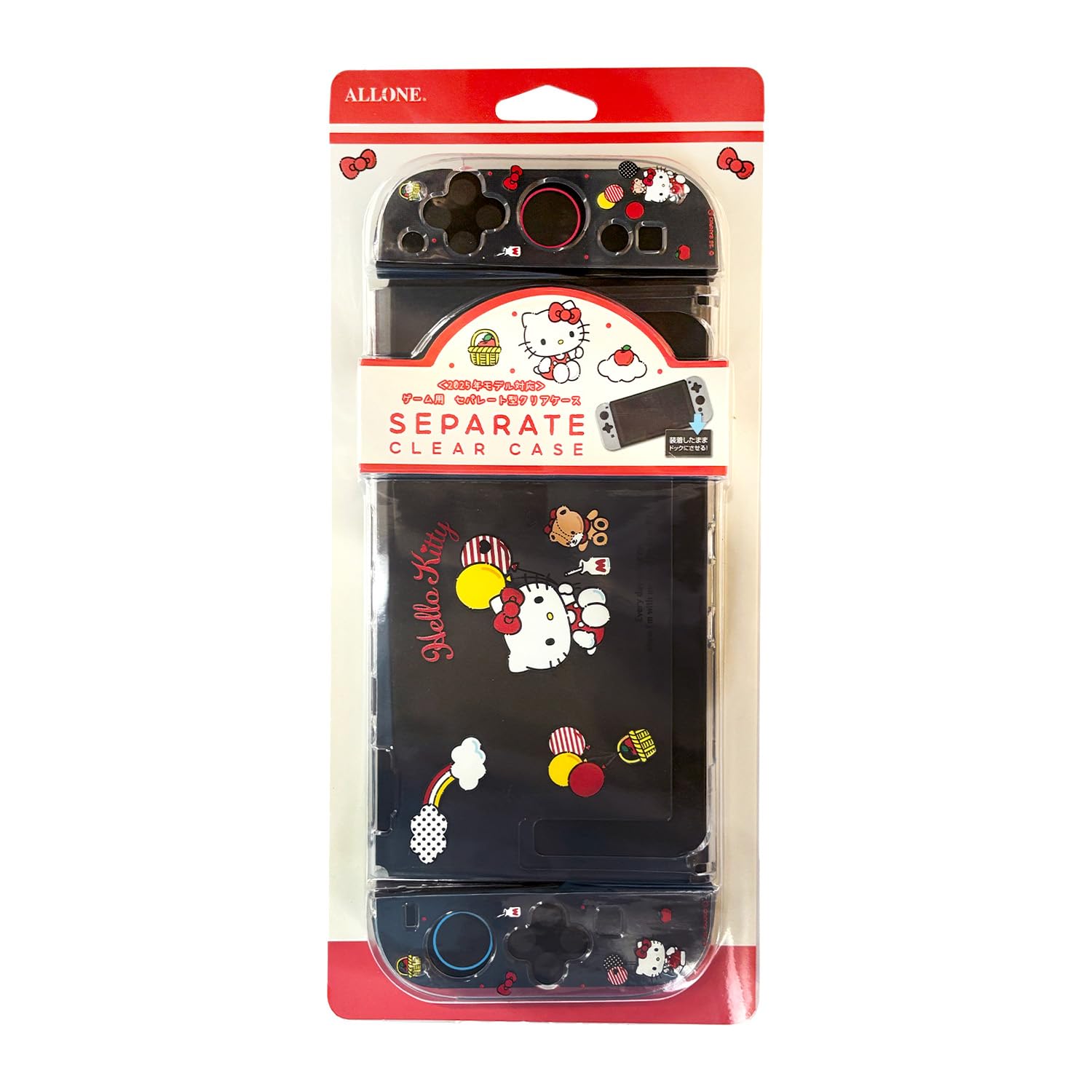 

ALLONE Sanrio Characters 2 Прозрачный раздельный чехол для 12 x 2 x 28 Совместим со Switch Легко защищает от царапин и милый Sanrio
