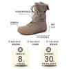 Versatile retro style splicing design sense boots women's autumn and winter fashion color matching lace-up thick-soled tooling boots short boots