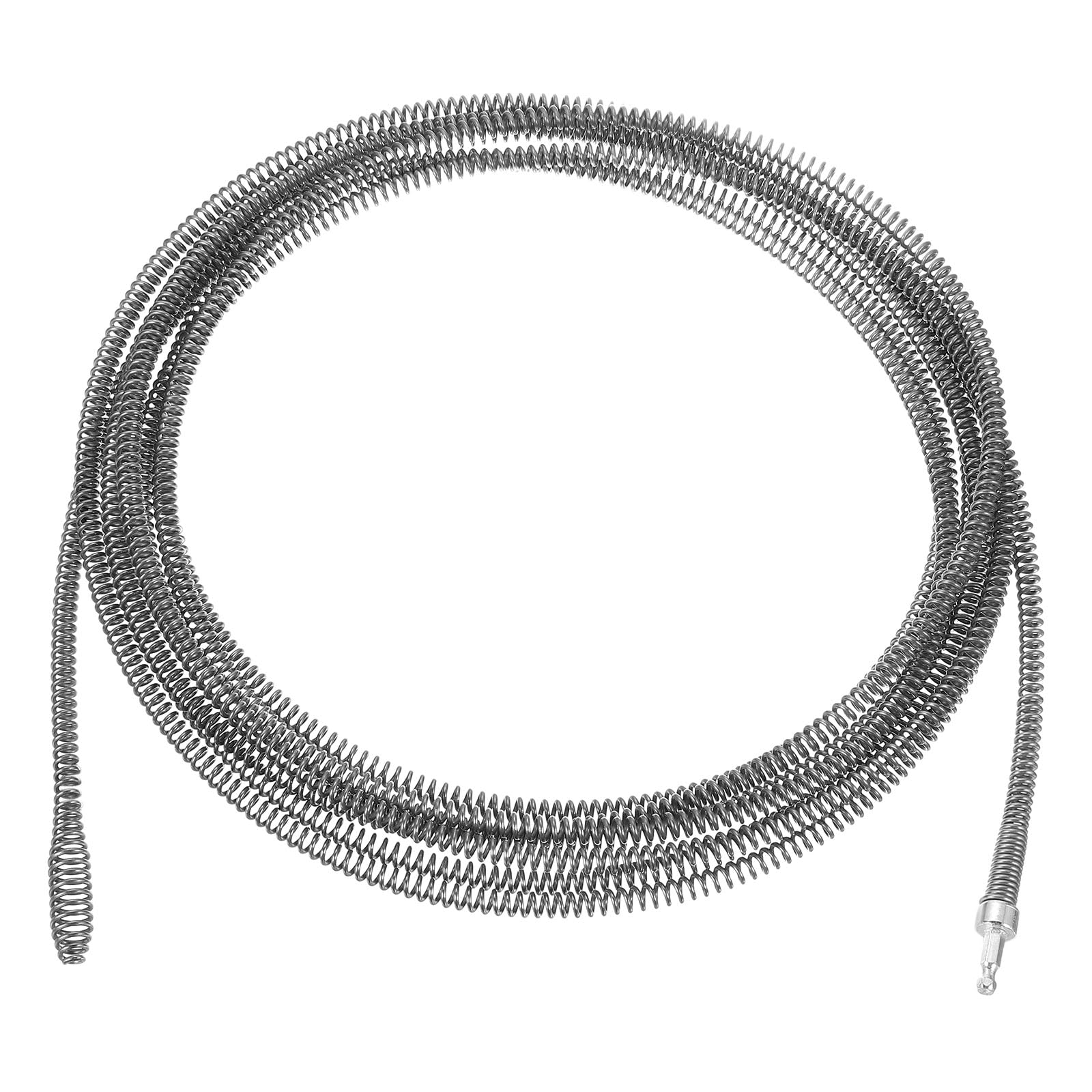 

uxcell 1 шт. Средство для удаления засоров 8 м 10 мм толщиной Средство для удаления волос из слива Соединитель для электродрели с пружинным тросом Сантехническая змея для кухонной раковины ванны