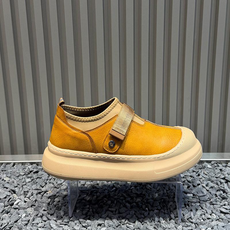 Winter Platform Low-top Lazy Leather Single Cotton Casual Shoes Cr
