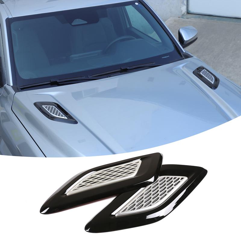 Car Hood Air Vent Cover Trim For Toyota Tacoma 2024-2026 ABS Black Exterior Car Accessories