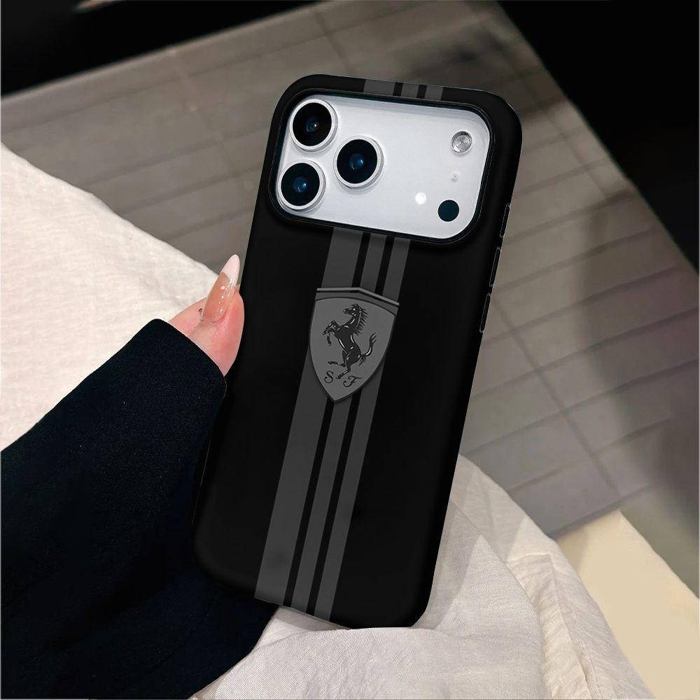 Custodia Lussuosa F-Ferrari-F per Telefono Copertura Protettiva con Logo Ferrari per iPhone 17 16 15 14 13 12 11 Pro Max 7 8Plus XR XS MAX Accessori