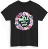 It Is Well with My Soul Shirt Christian Floral Wreath Tee Faith-Based Inspirational Religious Butterfly Hummingbird T-Shirt.