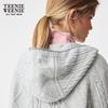 Teenie Weenie Women's Bear Hooded Knit Cardigan
