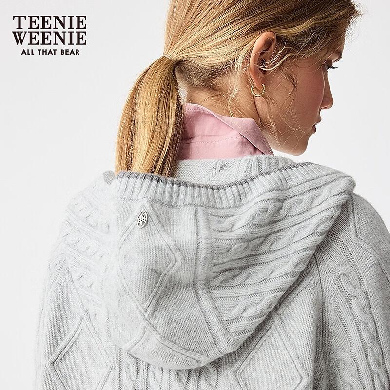 Teenie Weenie Women's Bear Hooded Knit Cardigan