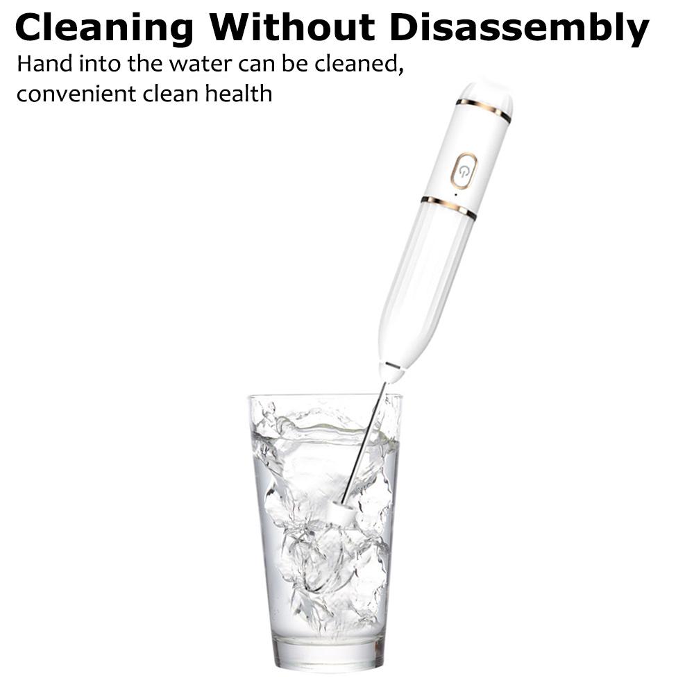 Mini Coffee Maker Whisk Stirring Tools Electric Handheld Milk Frothers Kitchen Egg Whisk Mixer For Cappuccino Cream USB 3 Speeds