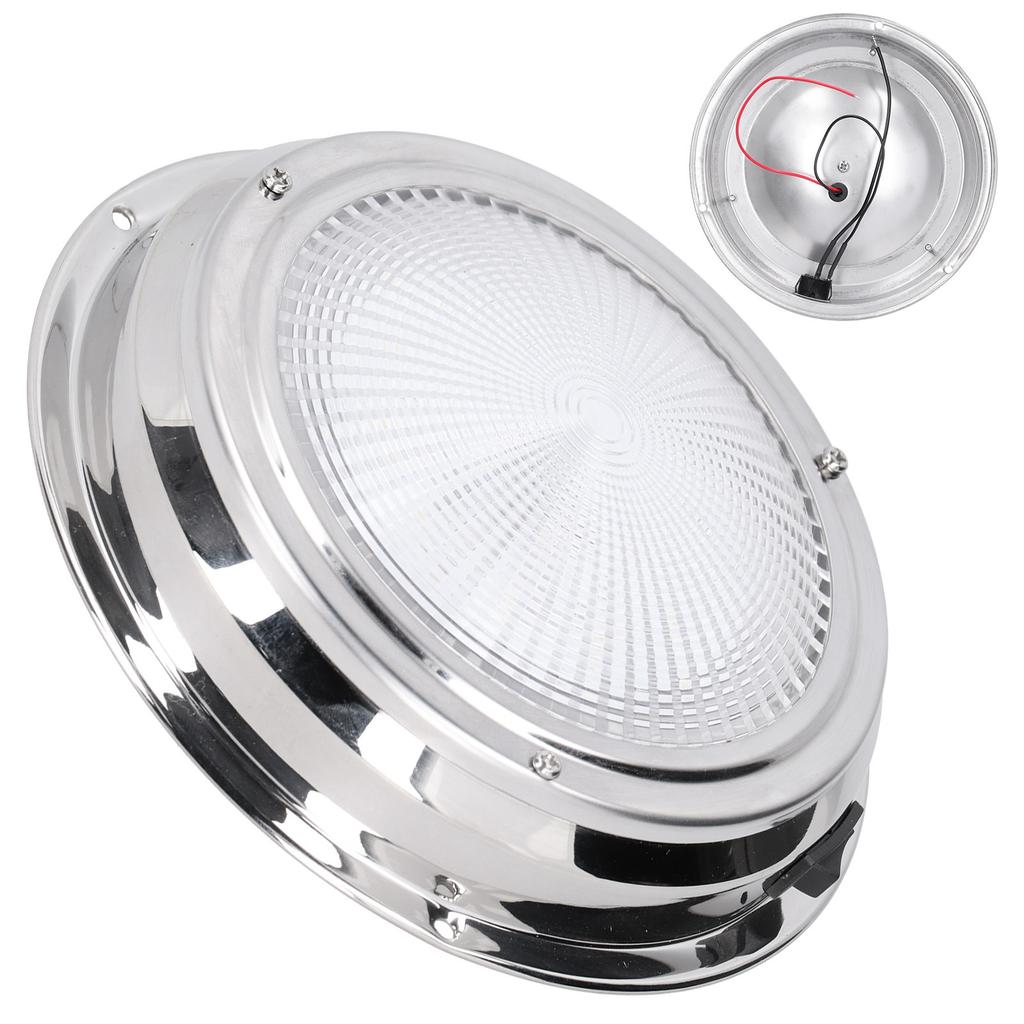 12V Roof Reading Light LED Dome Ceiling Warm White Lamp Dustproof High Brightness for Yacht RV Bus