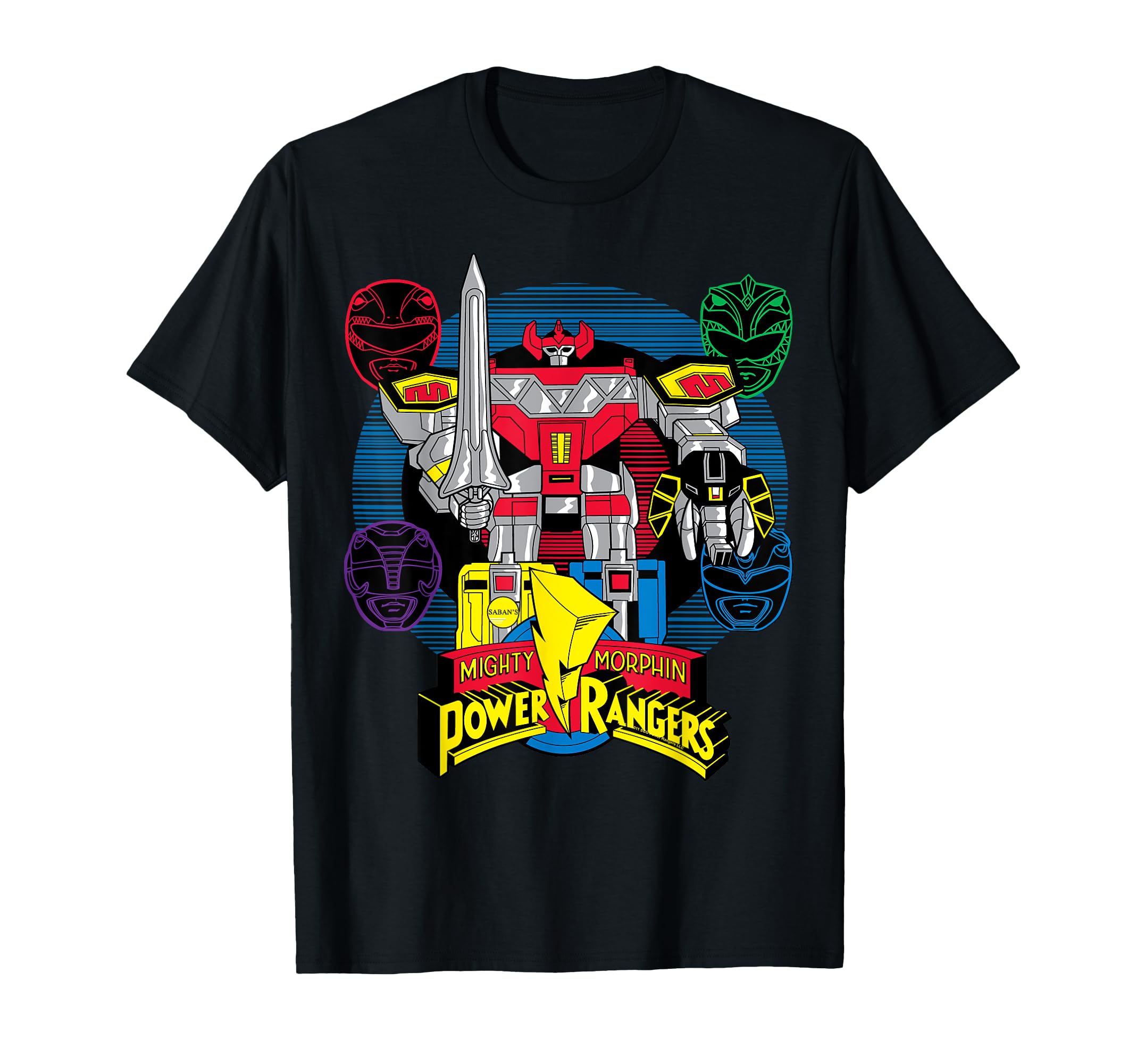 

Power Rangers logo Four-Head Megazord T-shirt