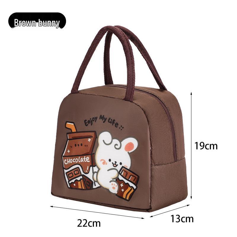 Cute Insulated Bento Bag: Cartoon Lunch Box for Kids and Office