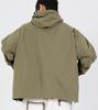 Button Seoul Air Shell Hoodie Windbreaker (Khaki Grey)