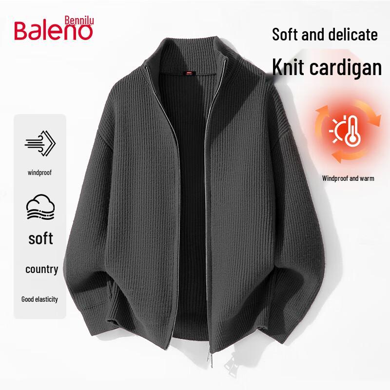 

Baleno Men s Heavyweight Stand Collar Zip Sweater 3XL