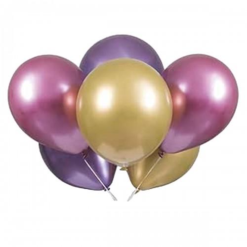 Unique Party Platinum Latex Balloons (Pack of 6)