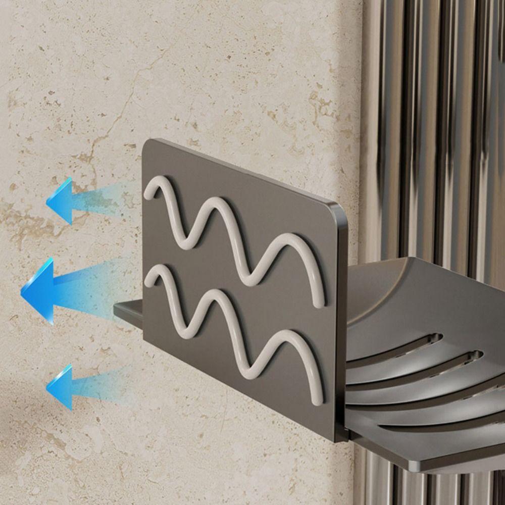 Carbon Steel Shower Soap Holder Wall Mounted Soap Storage Rack Soap Dish Bathroom Accessories