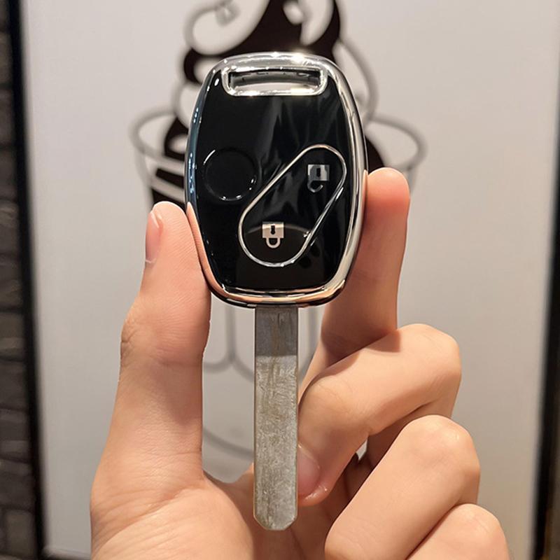 TPU Car Remote Key Case Cover Shell For Honda Accord Civic CRV CR-V Pilot Insight Ridgeline 2 3 Button Protector Holder Fob Bag