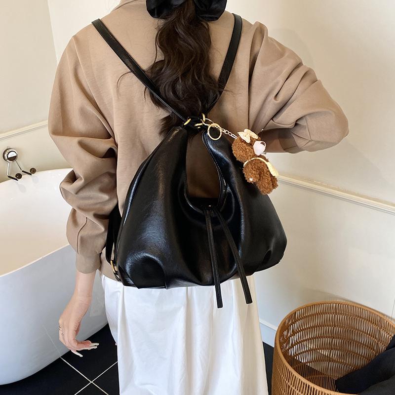 Tote bag women's 2025 new large-capacity commuter backpack casual multi-functional shoulder messenger bag travel backpack