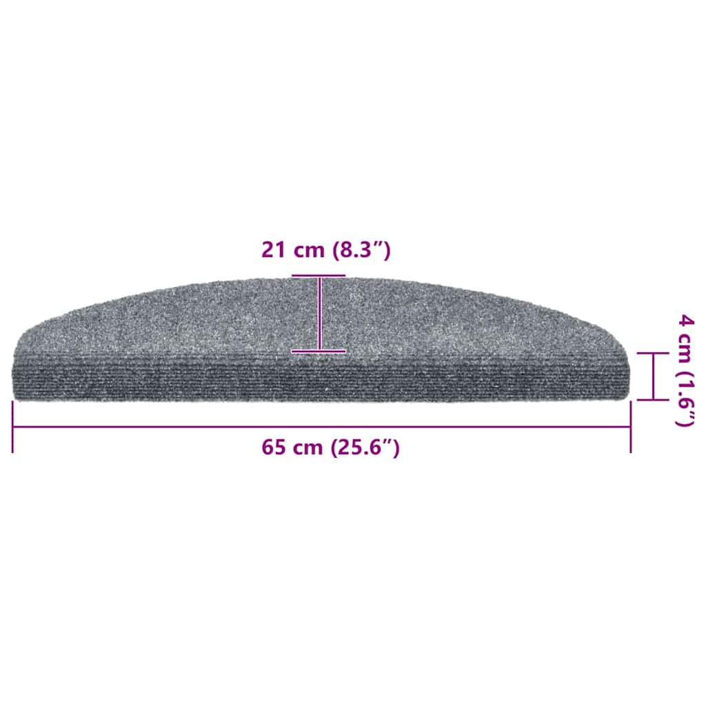 Maty Na Schody Samoprzylepne 30 Szt. Jasnoszary 65X21X4 Cm