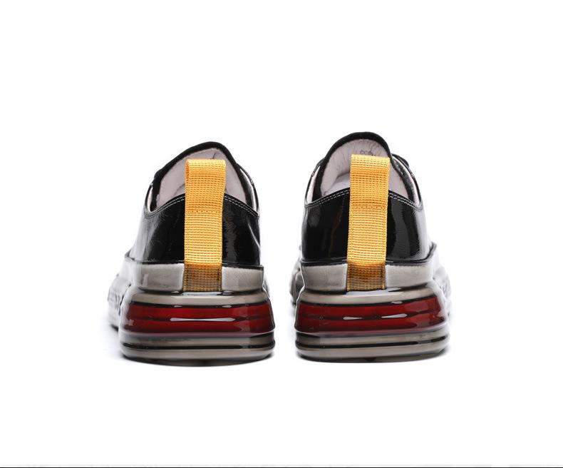 Men's Spring Trendy Casual Leather Skate Shoes - Breathable, Stylish, Internet-Favorite Sports Footwear